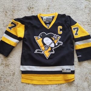 Reebok Kids Black and Yellow Hockey Jersey
